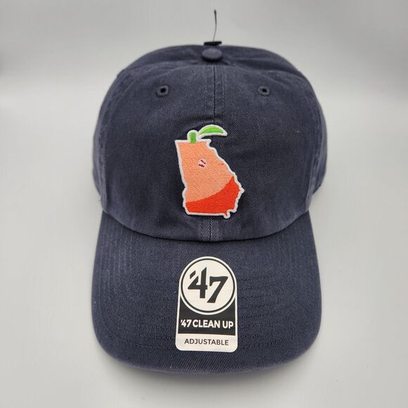 Gwinnett Stripers '47 Clean Up Navy Georgia Peaches Hat Cap Braves MLB NEW NWT - Picture 1 of 10